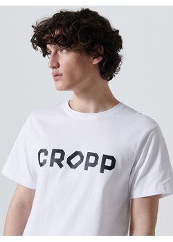 Cropp - Koszulka z nadrukiem Cropp - biały ze sklepu Cropp w kategorii T-shirty męskie - zdjęcie 116836190