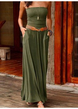 Sukienka Caramella- Moda na dzień rozkloszowana z aplikacją w Domodi