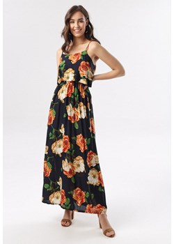 Granatowa Sukienka Nerithelia ze sklepu Born2be Odzież w kategorii Sukienki - zdjęcie 117423740