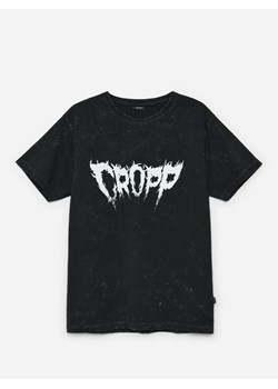 Cropp - Koszulka z efektem acid wash - czarny ze sklepu Cropp w kategorii T-shirty męskie - zdjęcie 117427711