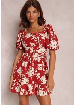 Bordowa Sukienka Mento ze sklepu Renee odzież w kategorii Sukienki - zdjęcie 117438770