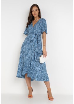 Niebieska Sukienka Rirra ze sklepu Born2be Odzież w kategorii Sukienki - zdjęcie 117527104