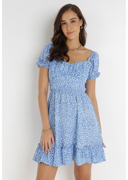 Niebieska Sukienka Emas ze sklepu Born2be Odzież w kategorii Sukienki - zdjęcie 117530451
