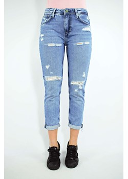spodnie damskie  pepe jeans niebieskie jeansowe ze sklepu Royal Shop w kategorii Jeansy damskie - zdjęcie 117542391