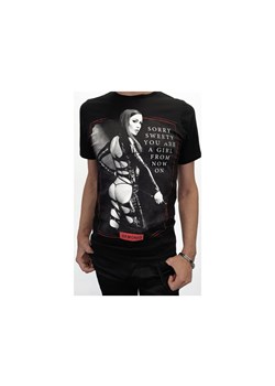 Czarny t-shirt męski z erotycznym nadrukiem ze sklepu Kokietki w kategorii T-shirty męskie - zdjęcie 117853374