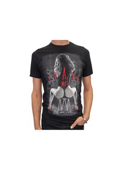 Czarny t-shirt dla mężczyzn z erotic nadruk ze sklepu Kokietki w kategorii T-shirty męskie - zdjęcie 117853391