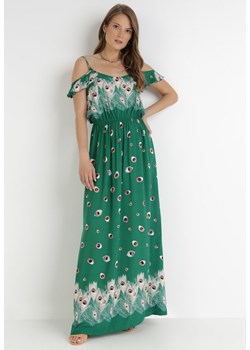 Zielona Sukienka Xaemanea ze sklepu Born2be Odzież w kategorii Sukienki - zdjęcie 118016282