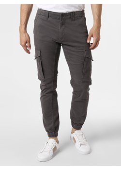 Jack & Jones Spodnie Mężczyźni Bawełna antracytowy jednolity ze sklepu vangraaf w kategorii Spodnie męskie - zdjęcie 118066083