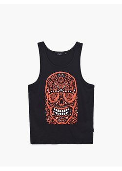 Cropp - Koszulka tank top z nadrukiem - czarny ze sklepu Cropp w kategorii T-shirty męskie - zdjęcie 118109473