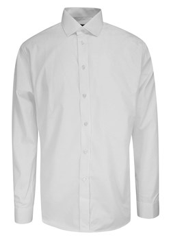 Koszula Klasyczny Krój, Biała Elegancka Bawełniana na Guziki, z Długim Rękawem -VICTORIO KSDWVCTO084CL ze sklepu JegoSzafa.pl w kategorii Koszule męskie - zdjęcie 118110821