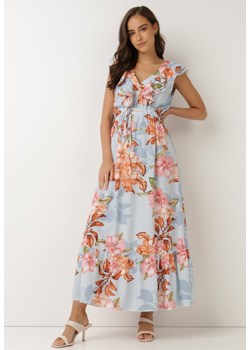 Niebieska Sukienka Trelanie ze sklepu Born2be Odzież w kategorii Sukienki - zdjęcie 118204340