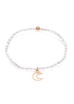 bransoletka z perłami i księżycem, złota ze sklepu ANIA KRUK w kategorii Bransoletki - zdjęcie 118322221