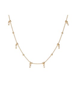 Choker ARIEL srebrny pozłacany z naturalnymi perłami ze sklepu ANIA KRUK w kategorii Naszyjniki - zdjęcie 118322352