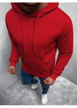 Bluza męska ciemno-czerwona OZONEE JS/2009Z ze sklepu ozonee.pl w kategorii Bluzy męskie - zdjęcie 118446140