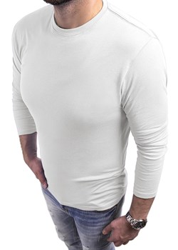 Bluza męska bez kaptura  JL1 - biała ze sklepu Risardi w kategorii Bluzy męskie - zdjęcie 118604653