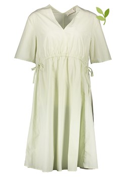 Marc O'Polo sukienka w serek z krótkim rękawem luźna mini z bawełny 