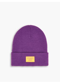 Cropp - Czapka beanie - fioletowy ze sklepu Cropp w kategorii Czapki zimowe męskie - zdjęcie 119040680