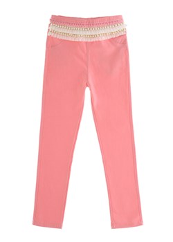 Różowe spodnie z ozdobnym pasem Anima by Justyna Steczkowska ze sklepu Eye For Fashion w kategorii Spodnie dziewczęce - zdjęcie 119049550