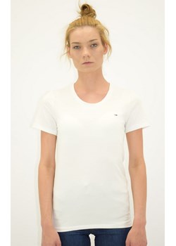 t-shirt damski tommy jeans biały ze sklepu Royal Shop w kategorii Bluzki damskie - zdjęcie 119127041