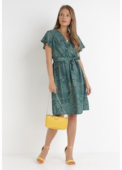 Zielona Sukienka Kepherine ze sklepu Born2be Odzież w kategorii Sukienki - zdjęcie 119312224
