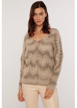 Ażurowy sweter damski ze sklepu MONNARI w kategorii Swetry damskie - zdjęcie 119608934