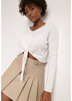 Biały Sweter Serrulla ze sklepu Renee odzież w kategorii Swetry damskie - zdjęcie 119818011