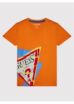 T-shirt chłopięce Guess pomarańczowa 