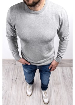 Sweter męski 2300 - szary ze sklepu Risardi w kategorii Swetry męskie - zdjęcie 120078654