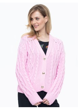 Rozpinany sweter z warkoczowym splotem L'AF Madena ze sklepu Eye For Fashion w kategorii Swetry damskie - zdjęcie 120080040