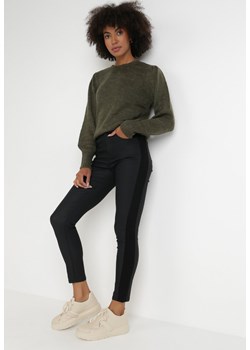 Czarne Spodnie Skinny Elonia ze sklepu Born2be Odzież w kategorii Spodnie damskie - zdjęcie 120321730