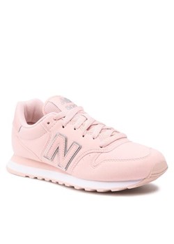 Buty sportowe damskie New Balance na płaskiej podeszwie różowe zamszowe 