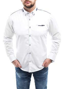 Koszula męska RL39 - BIAŁA ze sklepu Risardi w kategorii Koszule męskie - zdjęcie 120756474