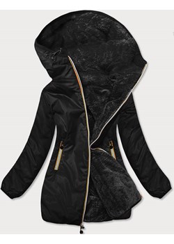 Dwustronna damska kurtka czarna (h1038-01) ze sklepu goodlookin.pl w kategorii Kurtki damskie - zdjęcie 120921014