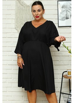 Sukienka wieczorowa odcinana pod biustem TYCJANA czarna ze sklepu karko.pl w kategorii Sukienki - zdjęcie 121003130