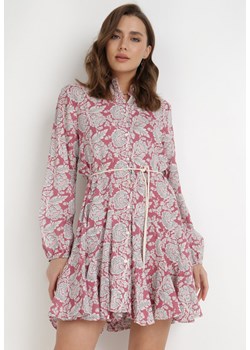 Różowa Sukienka Chloraste ze sklepu Born2be Odzież w kategorii Sukienki - zdjęcie 121162902