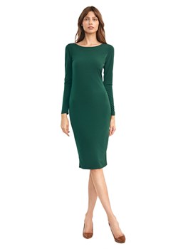 Zielona sukienka z wycięciem na plecach - S191 ze sklepu Świat Bielizny w kategorii Sukienki - zdjęcie 121169551