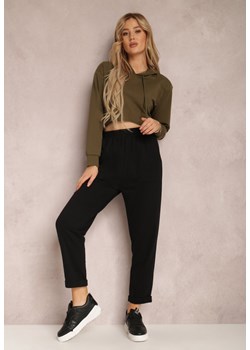 Czarne Spodnie Aerethe ze sklepu Renee odzież w kategorii Spodnie damskie - zdjęcie 121425462
