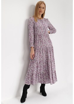 Fioletowa Sukienka Cecane ze sklepu Born2be Odzież w kategorii Sukienki - zdjęcie 121478543