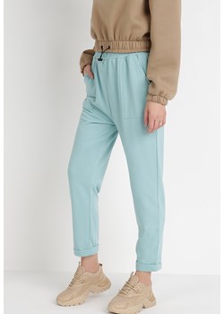 Jasnoniebieskie Spodnie Dresowe Lyvyre ze sklepu Born2be Odzież w kategorii Spodnie damskie - zdjęcie 121481650