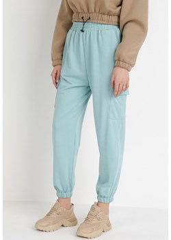 Miętowe Spodnie Dresowe Xirys ze sklepu Born2be Odzież w kategorii Spodnie damskie - zdjęcie 121481690