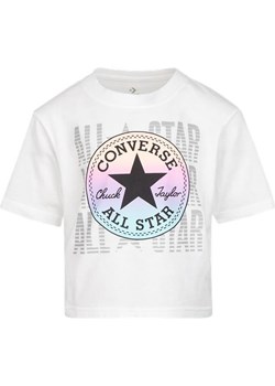 Bluzka dziewczęca Converse z krótkimi rękawami z nadrukami 