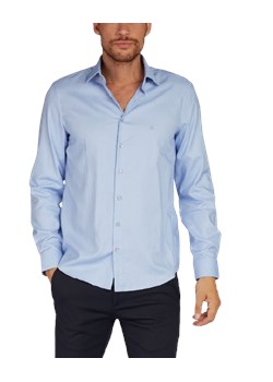 Calvin Klein męska Koszula  Fitted Blue ze sklepu dewear.pl w kategorii Koszule męskie - zdjęcie 121936863