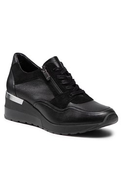 Sneakersy Wojas - 46091-71 Czarny ze sklepu eobuwie.pl w kategorii Buty sportowe damskie - zdjęcie 121940624