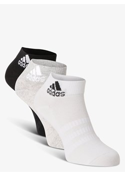 adidas Originals Damskie skarpety do obuwia sportowego pakowane po 3 szt. Kobiety szary jednolity ze sklepu vangraaf w kategorii Skarpetki damskie - zdjęcie 122031201