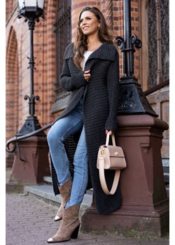 Mayamino Graphite sweter-płaszczyk ze sklepu Świat Bielizny w kategorii Swetry damskie - zdjęcie 122318040