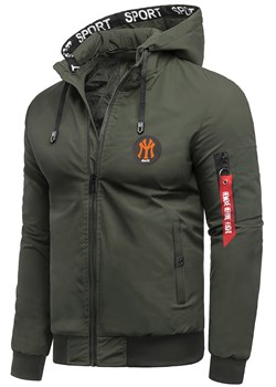 Przejściowa kurtka męska T&M042 khaki ze sklepu Risardi w kategorii Kurtki męskie - zdjęcie 122395313