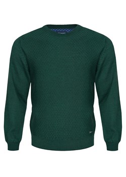 Sweter męski - Antonio pod szyję - zielony - wełna merino - M ze sklepu Swetry Lasota w kategorii Swetry męskie - zdjęcie 122410123