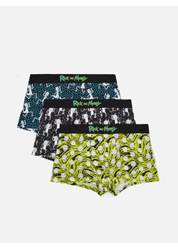 Cropp - 3 pack bokserek Rick and Morty - czarny ze sklepu Cropp w kategorii Majtki męskie - zdjęcie 122496860