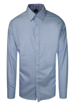 Koszula Błękitna, Niebieska, Wizytowa Męska z Długim Rękawem, Taliowana, 100% Bawełna -RANIR KSDWRANIRM3B03C ze sklepu JegoSzafa.pl w kategorii Koszule męskie - zdjęcie 122517140