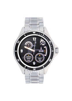 Smartwatch Garett Men 4S srebrno-czarny, stalowy ze sklepu Garett w kategorii Zegarki - zdjęcie 122556084